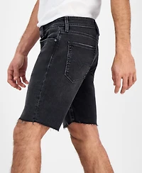 Guess Men's Logan Slim Fit Denim Raw Edge 9" Shorts