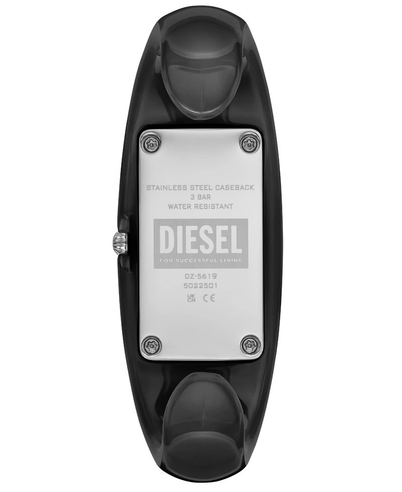 Diesel Women's Wonder-d Quartz Two-Hand Black Nylon Watch, 24mm
