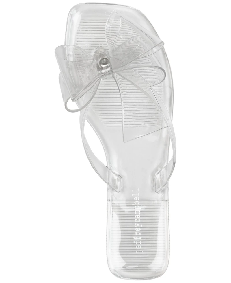 Jeffrey Campbell Sugary Jelly Bow Flip Flop Sandals