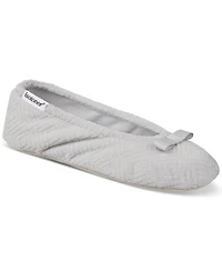Isotoner Signature Women's Gemma Microterry Ballerina Slippers