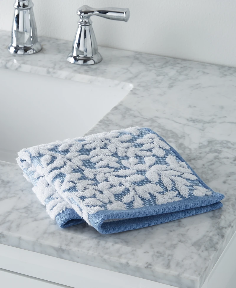 Charter Club Signature Boxwood Washcloth, 13" x 13", Exclusively at Macy's