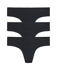 Dkny Women's Seamless Litewear Thong Underwear 3 Pack DK5016NP3