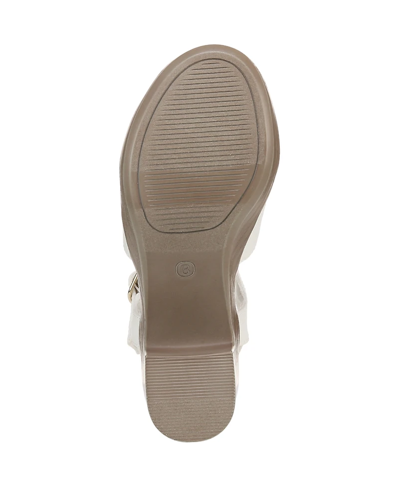 LifeStride Women's Everly Washable Block Heel Strappy Sandals