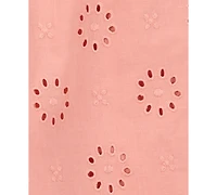 Carter's Toddler Girls Cotton Eyelet Flutter Jumpsuit