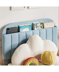 gaomon Twin Size Bed Frames with Storage Headboard