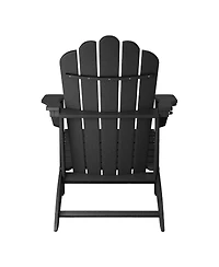 WestinTrends Outdoor Patio Hdpe Adirondack Chairs With Cup Holders (Set of