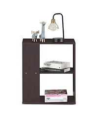 Gouun 2-Tier Side End Table with Storage Shelves