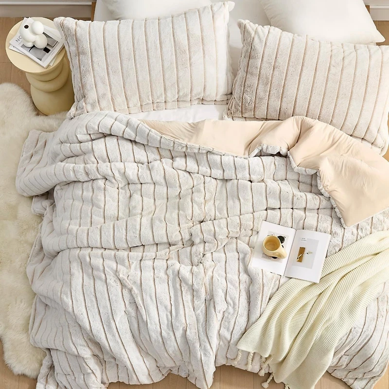 Better Than Anesthesia - Coma Inducer Oversized Comforter Set - Ancient Scroll , Blue , Queen
