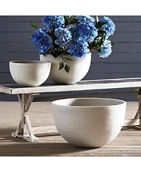 Fibrestone Malibu Low Bowls Set of 3