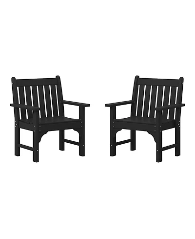 WestinTrends Outdoor Patio Hdpe Adirondack Dining Arm Chairs (Set of