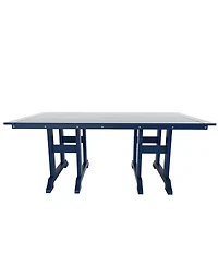WestinTrends 7-Piece Hdpe Outdoor Dining Patio Table and Chairs Set