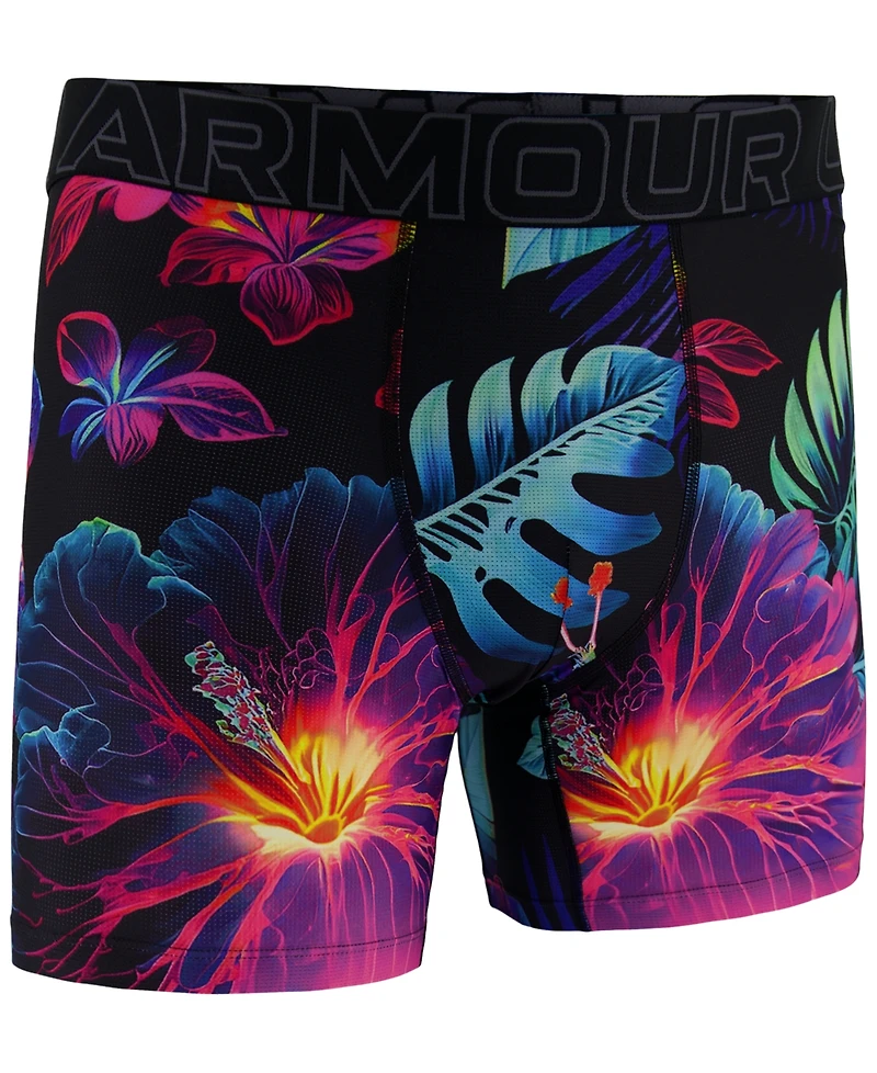 Under Armour Men's Performance Tech Mesh Graphic 6" Boxer Briefs