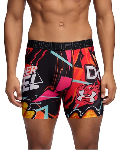Under Armour Men's Performance Tech Mesh Graphic 6" Boxer Briefs