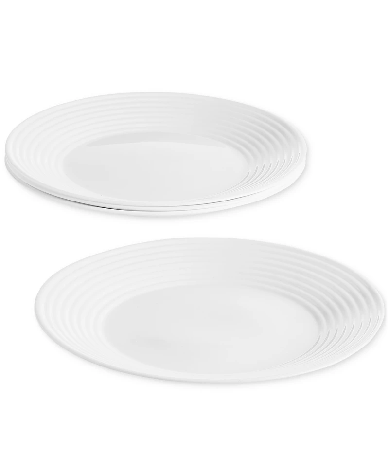 Arch Studio Opal Glass Spiral Dinner Plates, Set of 4, Exclusively at Macy's