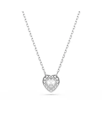 Swarovski Ariana Grande x Swarovski Rhodium Plated Heart Mixed Cuts Set