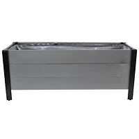 Acacia Wood Raised Garden Bed with Removable Planter Bag - 14.75" H