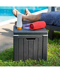 9-Gallon Outdoor Cooler Box - Polypropylene Resin - Black
