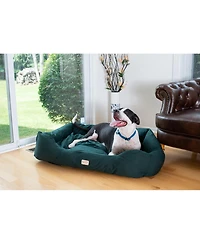 Armarkat Bolstered Dog Bed, Anti-Slip Pet Bed, Laurel Green, X-Large