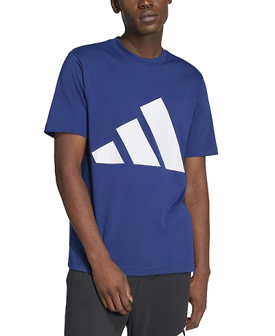 adidas Men's 3 Bar Logo Graphic Cotton T-Shirt