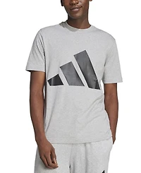 adidas Men's 3 Bar Logo Graphic Cotton T-Shirt