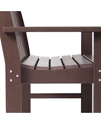 WestinTrends 3-Piece Hdpe Outdoor Patio Furniture Couch and Coffee Table Set