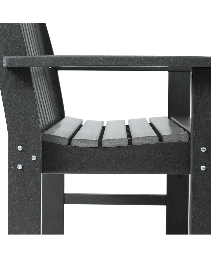 WestinTrends 3-Piece Hdpe Outdoor Patio Furniture Couch and Coffee Table Set