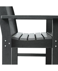 WestinTrends 3-Piece Hdpe Outdoor Patio Furniture Couch and Coffee Table Set