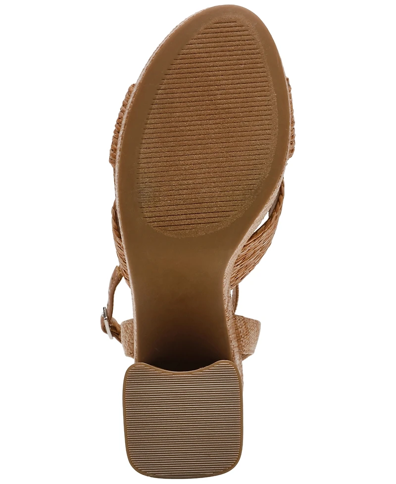 Dv Dolce Vita Women's Waylan Raffia Platform Crossband Dress Sandals