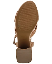 Dv Dolce Vita Women's Waylan Raffia Platform Crossband Dress Sandals