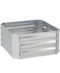 Steel Raised Garden Bed with Greenhouse Cover - Green