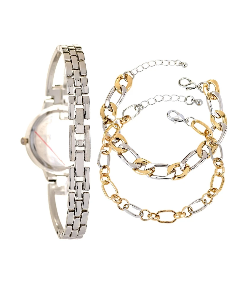 Jessica Carlyle Women's Quartz Two Tone Metal Alloy Watch, 33mm