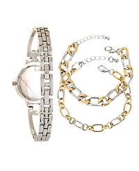 Jessica Carlyle Women's Quartz Two Tone Metal Alloy Watch, 33mm