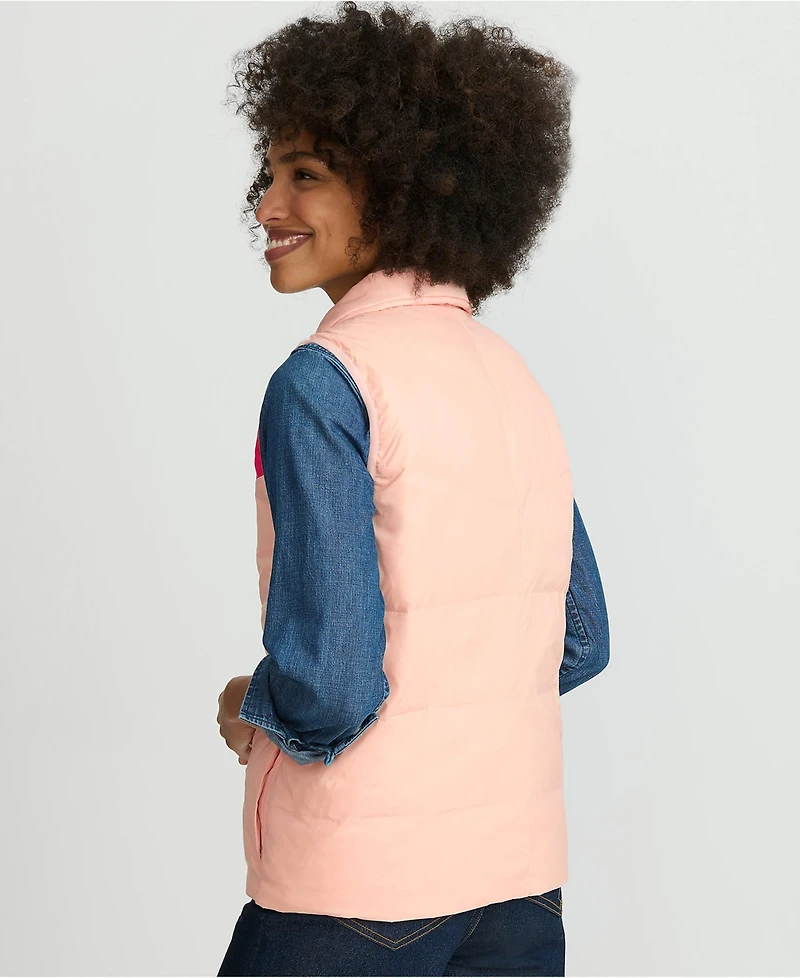 Lands' End Women's Wanderweight Reversible Packable Down Vest