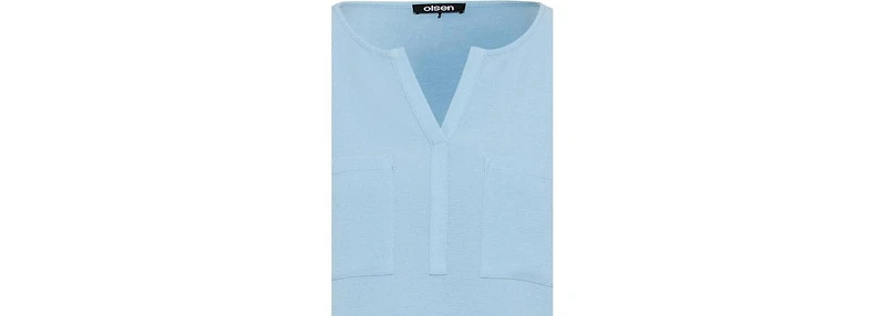 Olsen Women's Mixed Media Sequin Trim T-Shirt