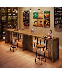 Tribesigns Bar Table, 63-Inch Counter Height Pub Table, Industrial Bar Height Table