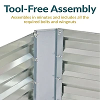 Galvanized Rectangle Raised Garden Bed