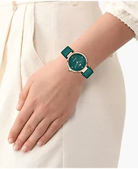 Lacoste Women's Orba Green Leather Strap Watch, 30mm