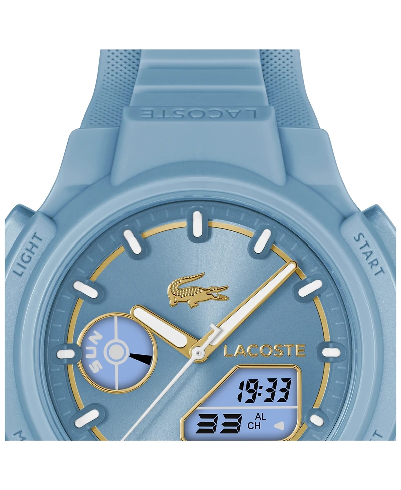 Lacoste Women's LC33 Light Blue Silicone Strap Watch, 40mm