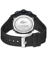 Lacoste Women's LC33 Black Silicone Strap Watch, 40mm