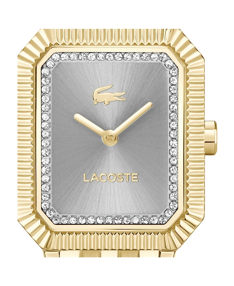 Lacoste Women's Parisienne Gold Tone Stainless Steel Bracelet Watch, 28.3 x 20.7mm