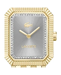 Lacoste Women's Parisienne Gold Tone Stainless Steel Bracelet Watch, 28.3 x 20.7mm