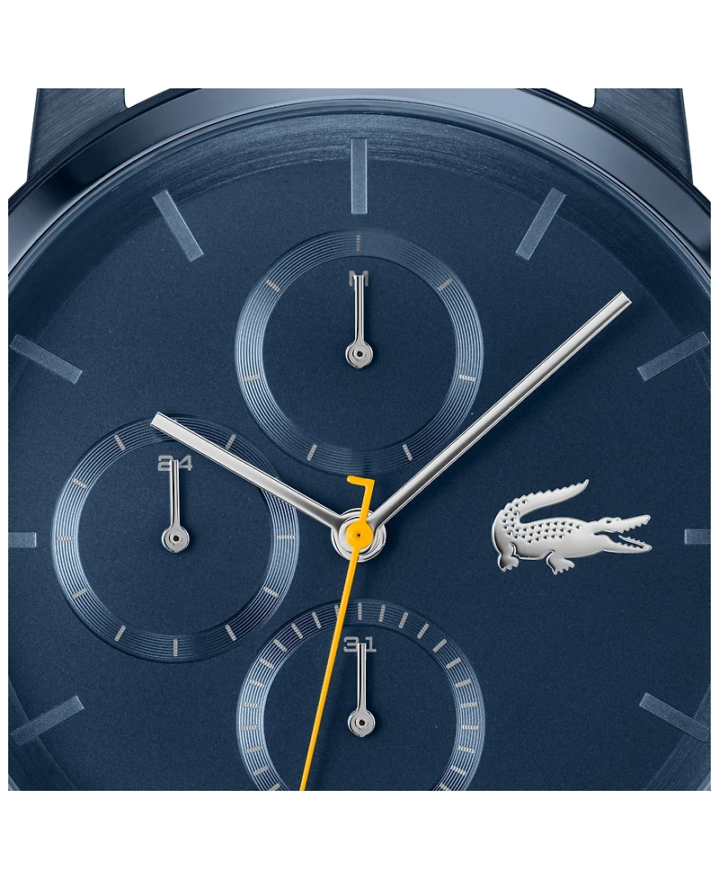Lacoste Men's Replay Ionic Plated Blue Stainless Steel Bracelet Watch, 44mm