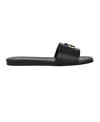 Calvin Klein Women's Yancie Logo Flat Slide Sandals