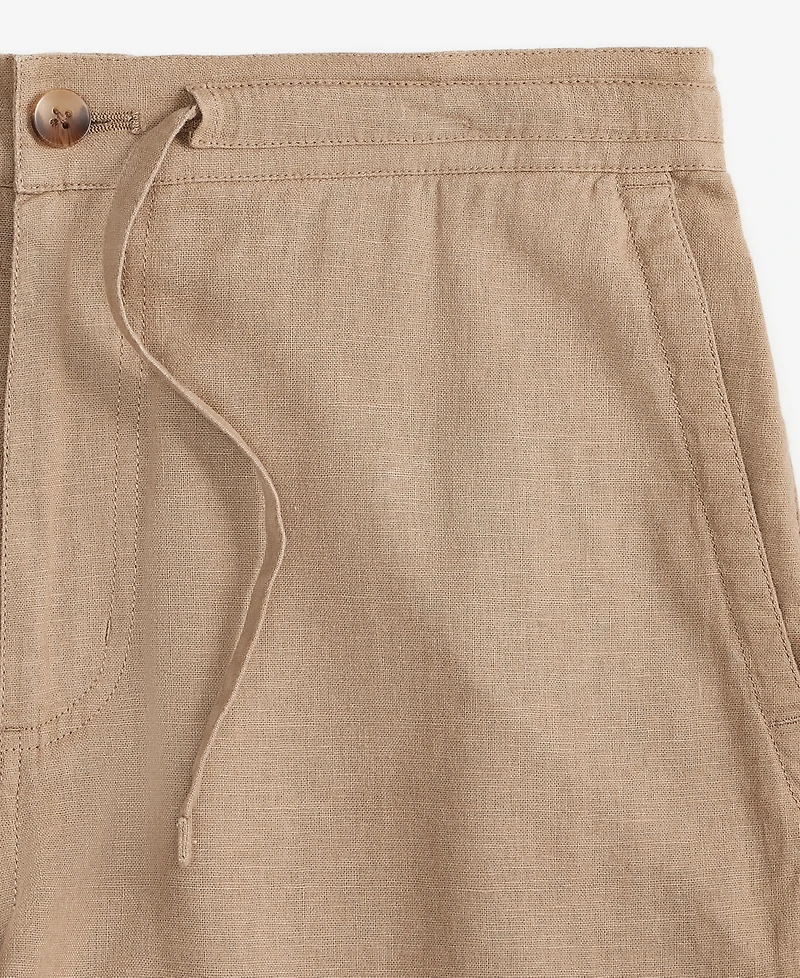 Club Room Men's 100% Linen Drawstring Shorts, Created for Macy's