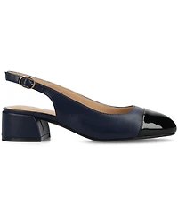 Journee Collection Women's Sammie Block Heel Slingback Pumps