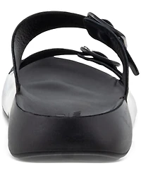 Ecco Women's Cozmo Two Band Leather Buckle Sandals