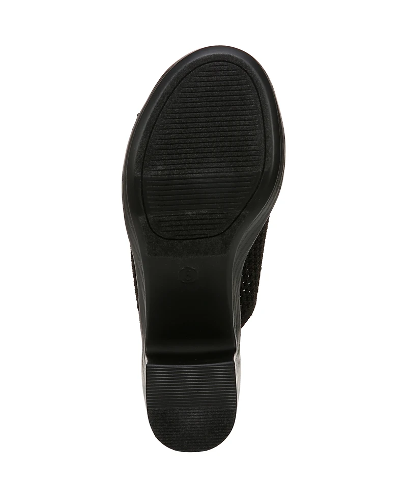 LifeStride Women's Ella Washable Block Heel Slide Sandals