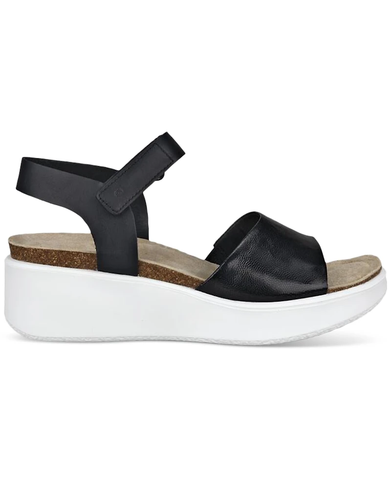 Ecco Women's Flowt Wedge Cork Sandals