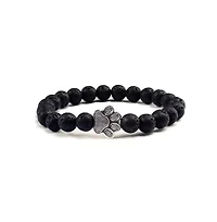 Hollywood Sensation PawZee Ebony Paw Print Charm Bracelet