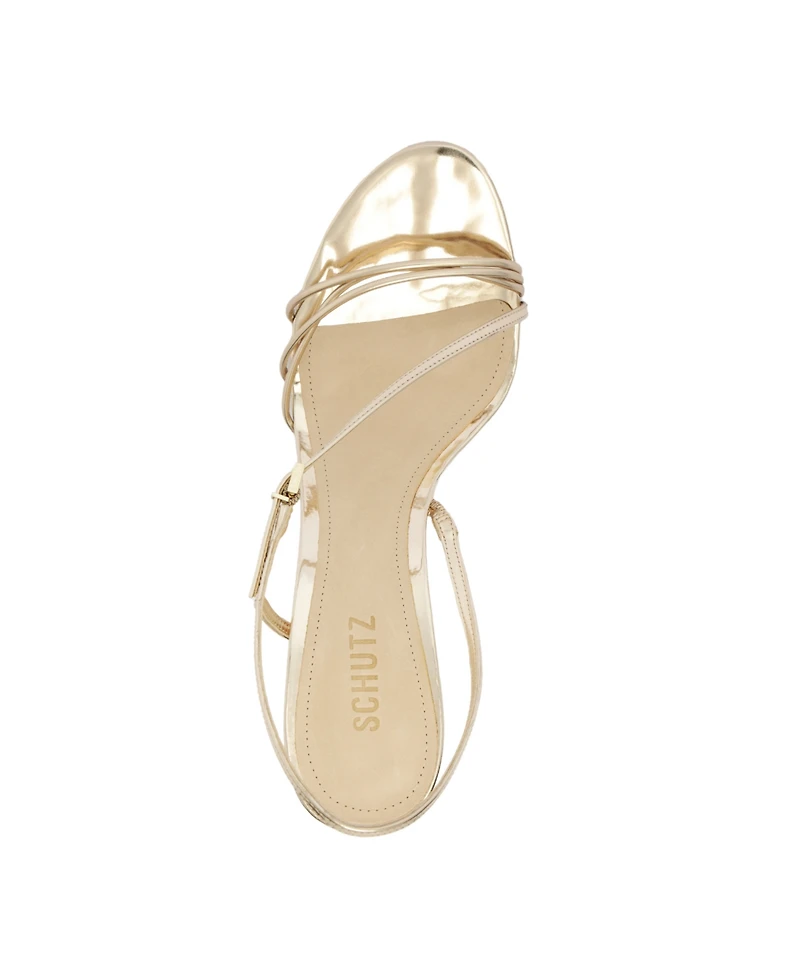 Schutz Women's Inez2 Round Toe Stiletto Sandals